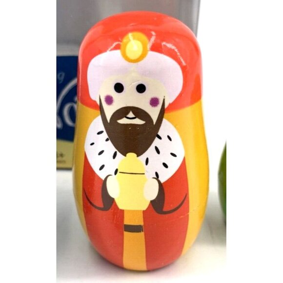 Imagination Generation Nativity Nesting 6 pc Set Jesus Mary Joseph Three Wisemen - Picture 4 of 8